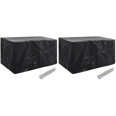 Cubierta de Mueble de Jardín vidaXL - 180x70x90cm Negra Resistente al Agua y UV Cubierta de Mueble de Jardín vidaXL - 180x70x90cm Negra Resistente al Agua y UV
