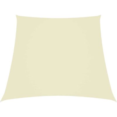 vidaXL Vela de sombra de tela Oxford Trapezoidal 2/4x3 m Crema - Vela de sombra vidaXL Vela de sombra de tela Oxford Trapezoidal 2/4x3 m Crema - Vela de sombra