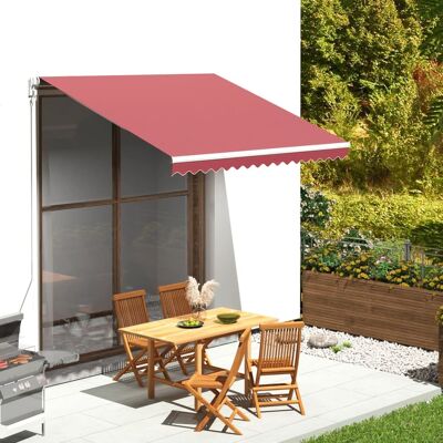 Tela de toldo burdeos 3x2.5 m vidaXL - Tela de repuesto Tela de toldo burdeos 3x2.5 m vidaXL - Tela de repuesto