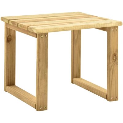 Mesa de jardín de madera de pino impregnada vidaXL 30x30x26 cm Mesa de jardín de madera de pino impregnada vidaXL 30x30x26 cm