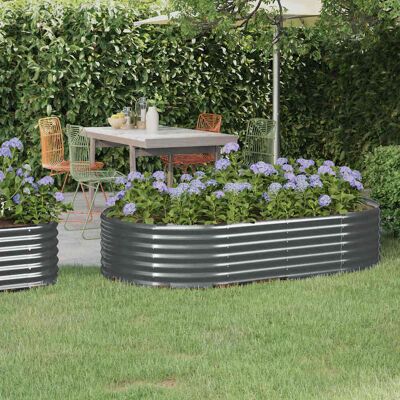 cama elevada de acero vidaXL 175x100x36 cm - Antracita Jardinero cama elevada de acero vidaXL 175x100x36 cm - Antracita Jardinero