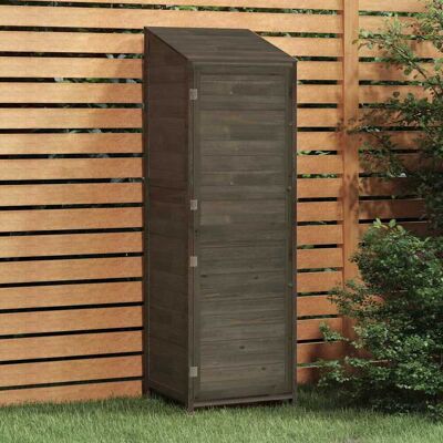 Cobertizo de jardín de madera maciza de abeto vidaXL - Almacenamiento duradero Cobertizo de jardín de madera maciza de abeto vidaXL - Almacenamiento duradero