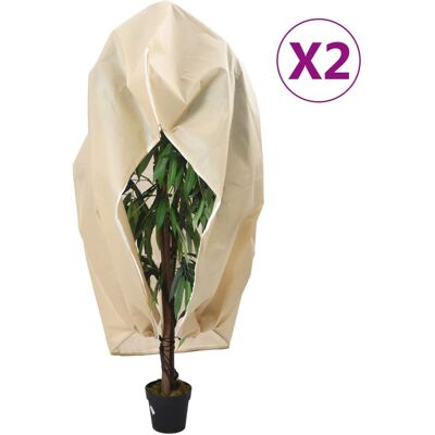Cubiertas de forro polar para jardín con cierre - Protección contra heladas 70 g/m² Cubiertas de forro polar para jardín con cierre - Protección contra heladas 70 g/m²