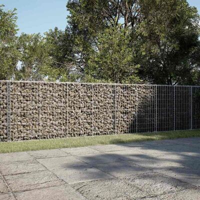 Cesta de gaviones con cubierta - 650x100x100 cm - Decoración exterior Cesta de gaviones con cubierta - 650x100x100 cm - Decoración exterior