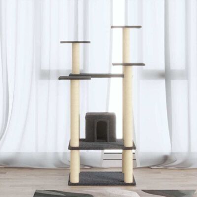 Árbol para gatos con postes de sisal - 110cm - Torre de juego Árbol para gatos con postes de sisal - 110cm - Torre de juego