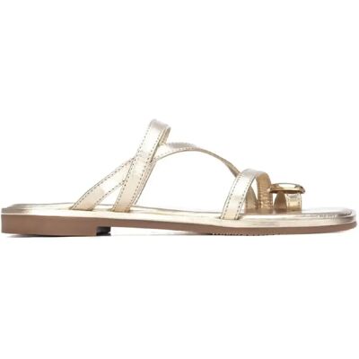 Sandalias planas mujer doradas Carmela Sandalias planas mujer doradas Carmela