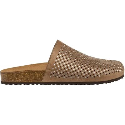Zuecos planos mujer camel BRIONIA R Geox Zuecos planos mujer camel BRIONIA R Geox