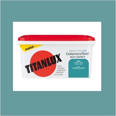 Titanlux - Eco - Verde Jade - 4L - Pintura de paredes Titanlux - Eco - Verde Jade - 4L - Pintura de paredes