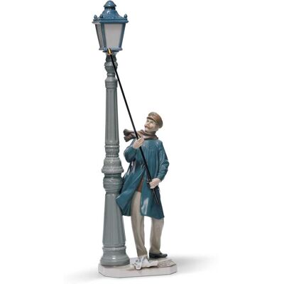 Lladró Figura decorativa El farolero . Azul Lladró Figura decorativa El farolero . Azul