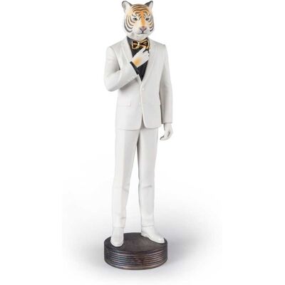 Lladró Figura decorativa Tiger man . Blanco Lladró Figura decorativa Tiger man . Blanco