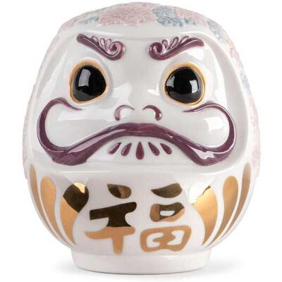 Lladró Figura decorativa Daruma rosa . Blanco Lladró Figura decorativa Daruma rosa . Blanco