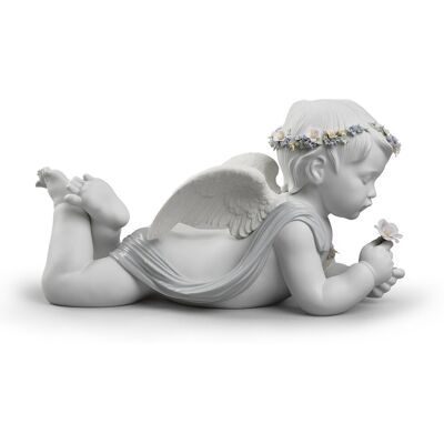 Lladró Figura Decorativa Mi amado ángel . Blanco Lladró Figura Decorativa Mi amado ángel . Blanco