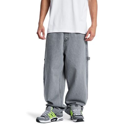 DC Shoes Pantalón Vaquero estilo carpintero de hombre Baggy . (XS) Gris claro DC Shoes Pantalón Vaquero estilo carpintero de hombre Baggy . (XS) Gris claro