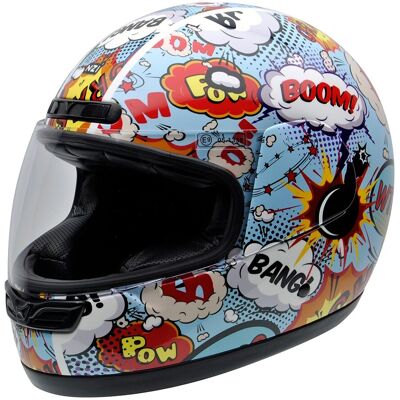 NZI Casco de moto Integral activy junior . (XXS - XXS) Azul/Magenta NZI Casco de moto Integral activy junior . (XXS - XXS) Azul/Magenta