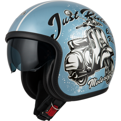 NZI Casco de moto Jet Rolling 4 Sun . (XL - XL) Azul / Negro NZI Casco de moto Jet Rolling 4 Sun . (XL - XL) Azul / Negro