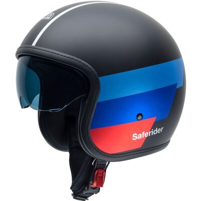 NZI Casco de moto Jet Rolling 4 Sun . (XL - XL) Negro / Azul NZI Casco de moto Jet Rolling 4 Sun . (XL - XL) Negro / Azul