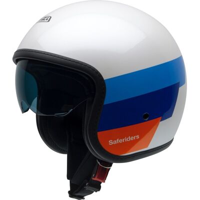 NZI Casco de moto Jet Rolling 4 Sun . (XXL - XXL) Blanco / Azul NZI Casco de moto Jet Rolling 4 Sun . (XXL - XXL) Blanco / Azul