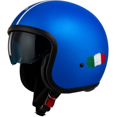 NZI Casco de moto Jet Rolling 4 Sun . (XL - XL) Azul/Magenta NZI Casco de moto Jet Rolling 4 Sun . (XL - XL) Azul/Magenta