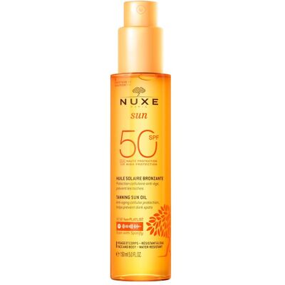 NUXE Aceite Bronceador para Rostro y Cuerpo Alta Protección SPF50 Sun. (150 ml) NUXE Aceite Bronceador para Rostro y Cuerpo Alta Protección SPF50 Sun. (150 ml)