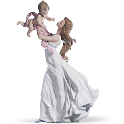 Lladró Figura madre Mi precioso bebé . Blanco Lladró Figura madre Mi precioso bebé . Blanco