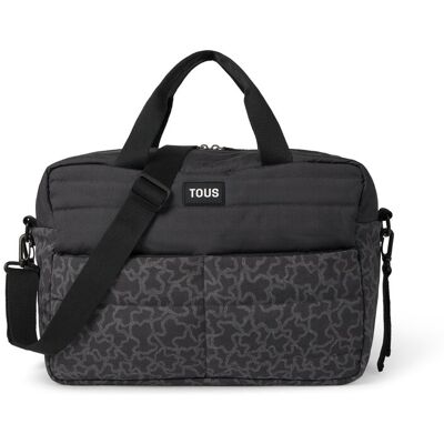 Tous Bolsa de maternidad (42x26 cm) con cambiador estampada Kaos. Negro niño Tous Bolsa de maternidad (42x26 cm) con cambiador estampada Kaos. Negro niño