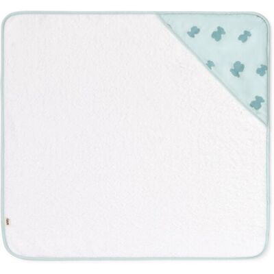 Tous Capa de baño 75x75cm Baby de algodón con osos. Verde Agua niño Tous Capa de baño 75x75cm Baby de algodón con osos. Verde Agua niño