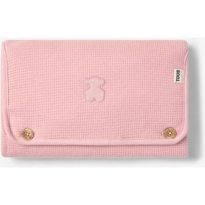 Tous Cambiador portátil de bebé Baby con botones liso estructurado. Rosa Tous Cambiador portátil de bebé Baby con botones liso estructurado. Rosa