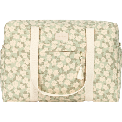 Bolsa de pañales impermeable orgánica Nobodinoz - Verde Sakura Bolsa de pañales impermeable orgánica Nobodinoz - Verde Sakura