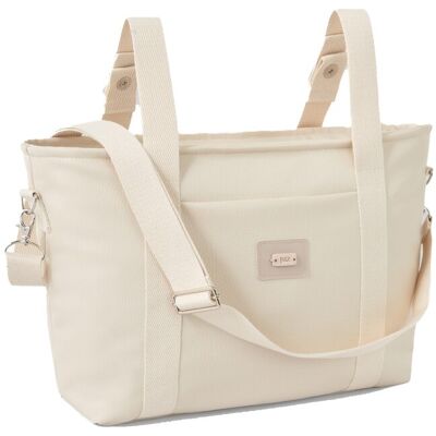 PAZ Rodríguez Bolso para silla colección Momo. Beige niño PAZ Rodríguez Bolso para silla colección Momo. Beige niño