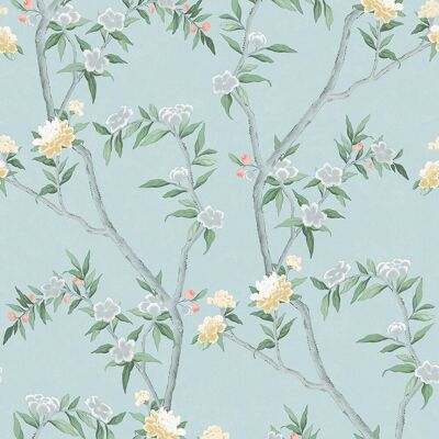 ICH Papel pintado Chinoiserie Hana . (0,53 x 10 m) Turquesa ICH Papel pintado Chinoiserie Hana . (0,53 x 10 m) Turquesa