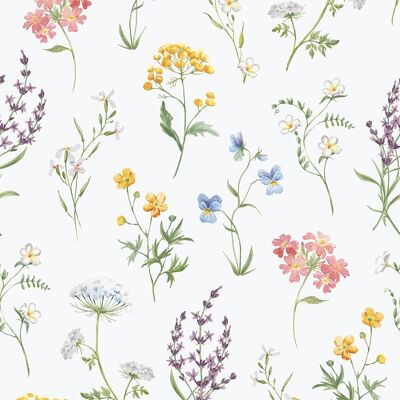 ICH Papel pintado floral Botanical Hana . (0,53 x 10 m) Multicolor ICH Papel pintado floral Botanical Hana . (0,53 x 10 m) Multicolor