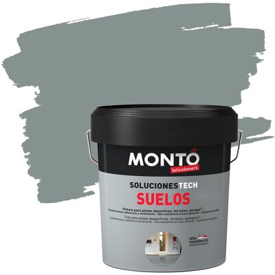 MONTÓ Pintura Suelos-Garajes-Pistas 4 l. (4 litros) Gris MONTÓ Pintura Suelos-Garajes-Pistas 4 l. (4 litros) Gris