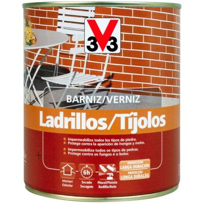 V33 Barniz Ladrillos y Piedra Brillante 750 ml. Incoloro V33 Barniz Ladrillos y Piedra Brillante 750 ml. Incoloro