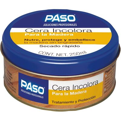 Paso Cera Incolora para Madera 250 ml. Incoloro Paso Cera Incolora para Madera 250 ml. Incoloro