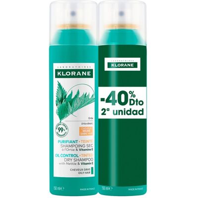 Klorane Ortiga Sebum-regulador Spray Seco - Champú en Seco Klorane Ortiga Sebum-regulador Spray Seco - Champú en Seco