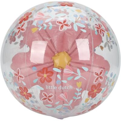 LITTLE DUTCH Pelota de playa 3D Flores . LITTLE DUTCH Pelota de playa 3D Flores .