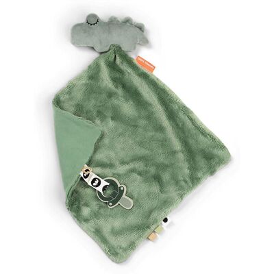 Done by Deer Doudou simple con chupetero. (28 X 28 X 3) Verde primavera Done by Deer Doudou simple con chupetero. (28 X 28 X 3) Verde primavera