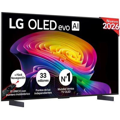 LG TV OLED evo 106 cm (42") OLED42C66LB 4K, Smart TV, AI, C6. Gris oscuro / Negro LG TV OLED evo 106 cm (42") OLED42C66LB 4K, Smart TV, AI, C6. Gris oscuro / Negro