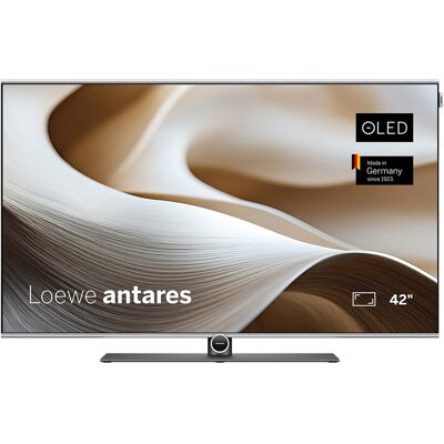 Loewe TV OLED 106 cm (42'') antares 42 con soporte de mesa, OLED 4K ULTRA HD, Wi-Fi y Smart TV. Aluminio / Negro Loewe TV OLED 106 cm (42'') antares 42 con soporte de mesa, OLED 4K ULTRA HD, Wi-Fi y Smart TV. Aluminio / Negro