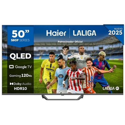 Haier H50S80FUX - Televisor inteligente 4K Ultra HD QLED 50'' - Negro Haier H50S80FUX - Televisor inteligente 4K Ultra HD QLED 50'' - Negro