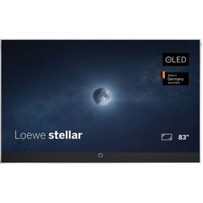 Loewe TV OLED 210 cm (83'') stellar 83 UHD 4K, HDR, Wi-Fi y Smart TV con barra de sonido de 260W. Aluminio cepillado / Aluminio mate Loewe TV OLED 210 cm (83'') stellar 83 UHD 4K, HDR, Wi-Fi y Smart TV con barra de sonido de 260W. Aluminio cepillado / Aluminio mate