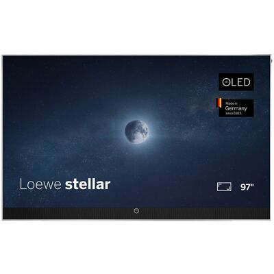 Loewe TV OLED 245 cm (97'') stellar 97 UHD 4K, HDR, Wi-Fi y Smart TV con barra sonido 300W y soporte de pared. Aluminio Loewe TV OLED 245 cm (97'') stellar 97 UHD 4K, HDR, Wi-Fi y Smart TV con barra sonido 300W y soporte de pared. Aluminio