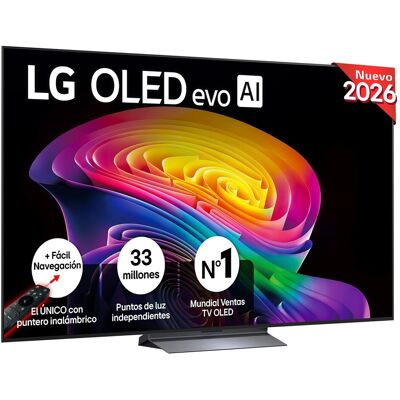 LG TV OLED evo 195 cm (77") OLED77C66LB 4K, Smart TV, AI, C6. Gris oscuro / Negro LG TV OLED evo 195 cm (77") OLED77C66LB 4K, Smart TV, AI, C6. Gris oscuro / Negro