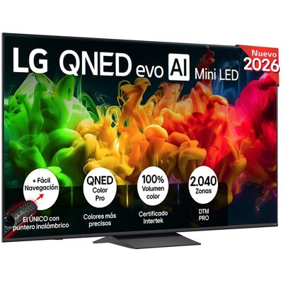 LG TV QNED evo Mini LED 189 cm (75") 75QNED8EB3A 4K, Smart TV, AI, QNED8E. Gris oscuro / Negro LG TV QNED evo Mini LED 189 cm (75") 75QNED8EB3A 4K, Smart TV, AI, QNED8E. Gris oscuro / Negro