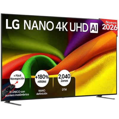 LG TV LED 249 cm (98") 98NU900B6LB Nano 4K UHD, Smart TV, AI, NU90. Gris oscuro / Negro LG TV LED 249 cm (98") 98NU900B6LB Nano 4K UHD, Smart TV, AI, NU90. Gris oscuro / Negro