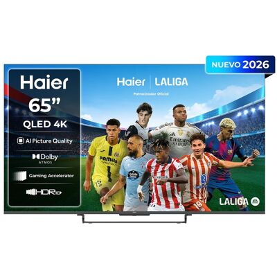 HAIER TV QLED 164 cm (65") S85 H65S85GUX 4K UHD, 60Hz DLG120Hz, Google TV, HDR10+, Dolby ATMOS, AIPQ (AI Picture Quality). Negro HAIER TV QLED 164 cm (65") S85 H65S85GUX 4K UHD, 60Hz DLG120Hz, Google TV, HDR10+, Dolby ATMOS, AIPQ (AI Picture Quality). Negro