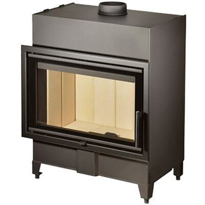 ROMOTOP Chimenea Leña Heat F66-41 Frontal. Negro ROMOTOP Chimenea Leña Heat F66-41 Frontal. Negro