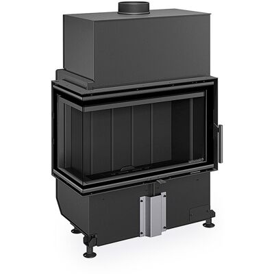 ROMOTOP Chimenea Leña Heat F68-31 Esquinera Izquierda Puerta Lateral. Negro ROMOTOP Chimenea Leña Heat F68-31 Esquinera Izquierda Puerta Lateral. Negro