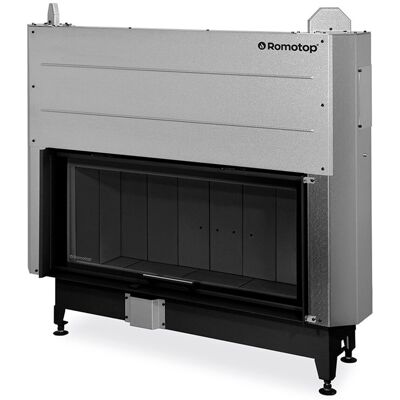 ROMOTOP Chimenea Leña Heat FG107-47 Frontal. Negro / Gris ROMOTOP Chimenea Leña Heat FG107-47 Frontal. Negro / Gris