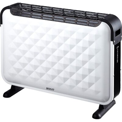 Sogo Convector Portátil Eléctrico CAL-SS-18425 Turbo 2000W. Blanco Sogo Convector Portátil Eléctrico CAL-SS-18425 Turbo 2000W. Blanco